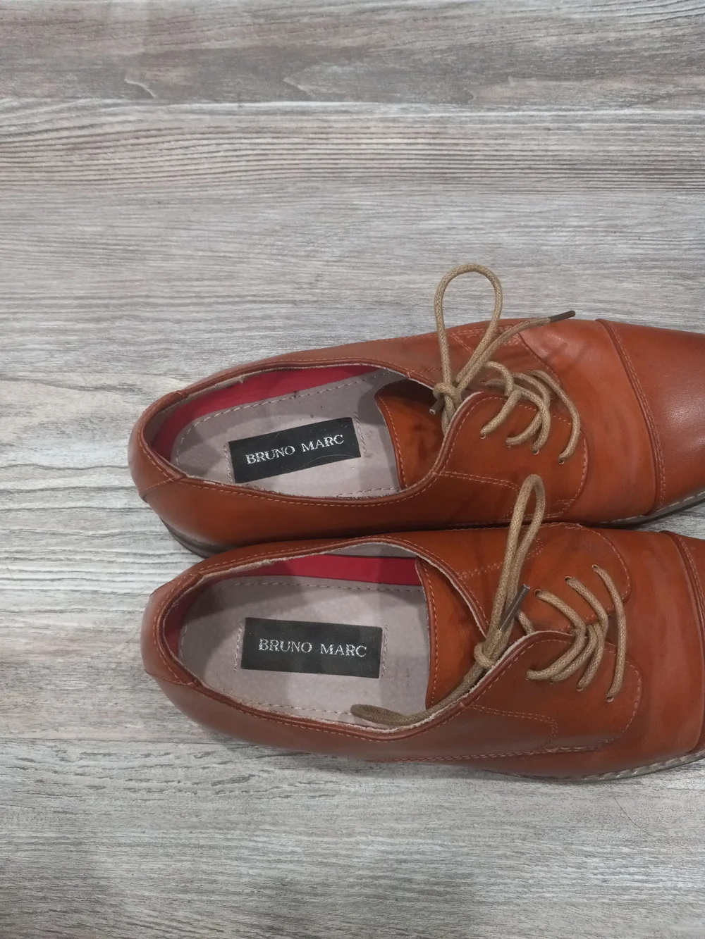 Bruno Marc Men's Prince Classic Oxford Wingtip Dress Brown